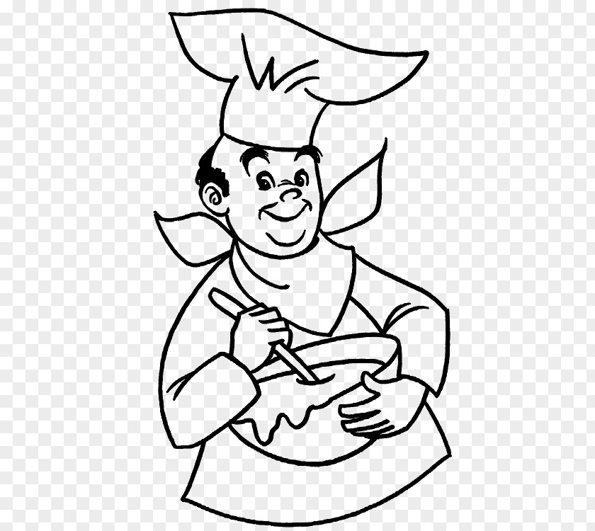 Cooking Chef's Uniform Coloring Book Child PNG