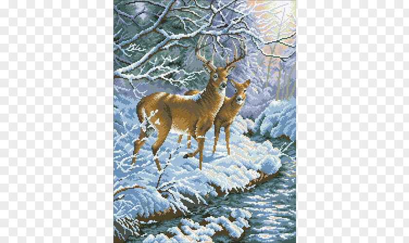 Deer Embroidery & Cross Stitch Cross-stitch PNG