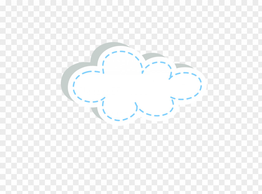 Hand-painted Clouds Circle Pattern PNG