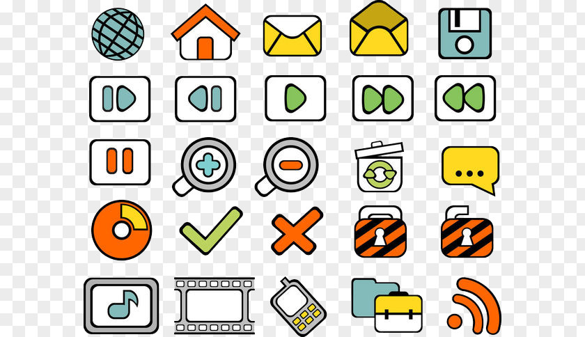 25 Network Technology Software Icons Icon PNG