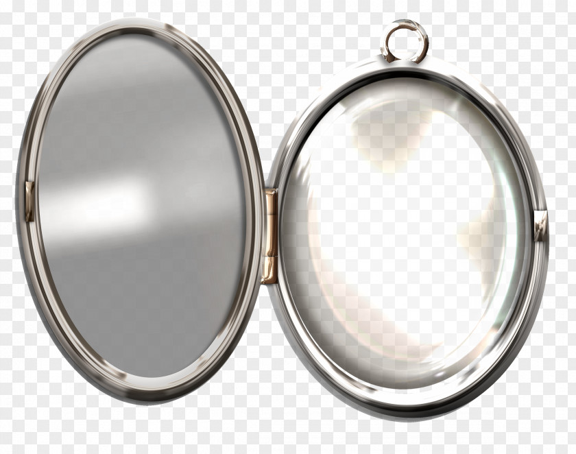 Gray Metal Mirror PNG