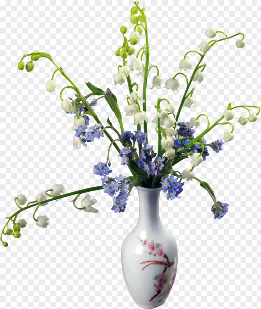 Lily Of The Valley Flower Bouquet Vase Clip Art PNG