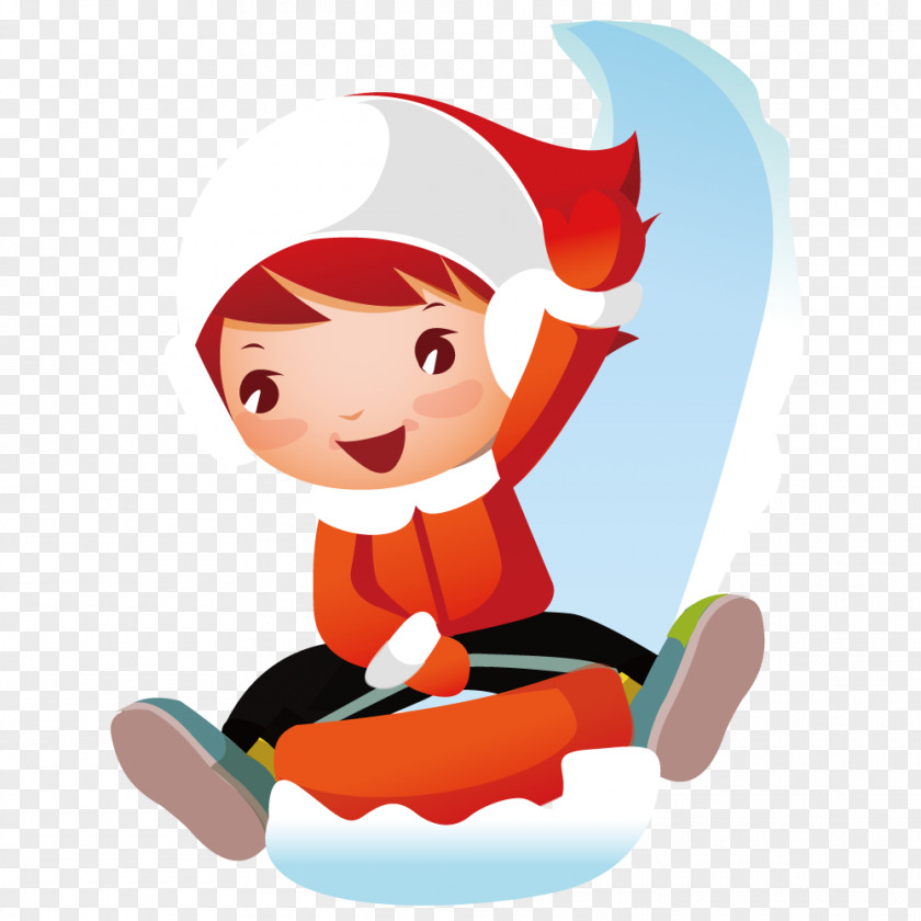 Children In Ski Clip Art PNG