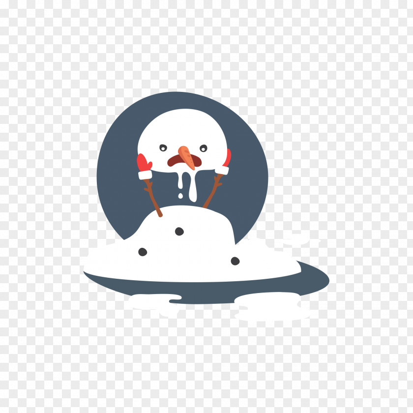 Deformation Snowman Melting PNG