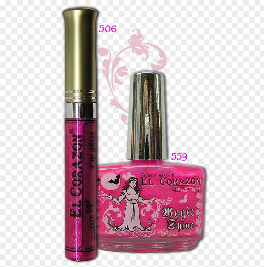 Magic Shine Lipstick Lip Gloss Magenta Perfume PNG