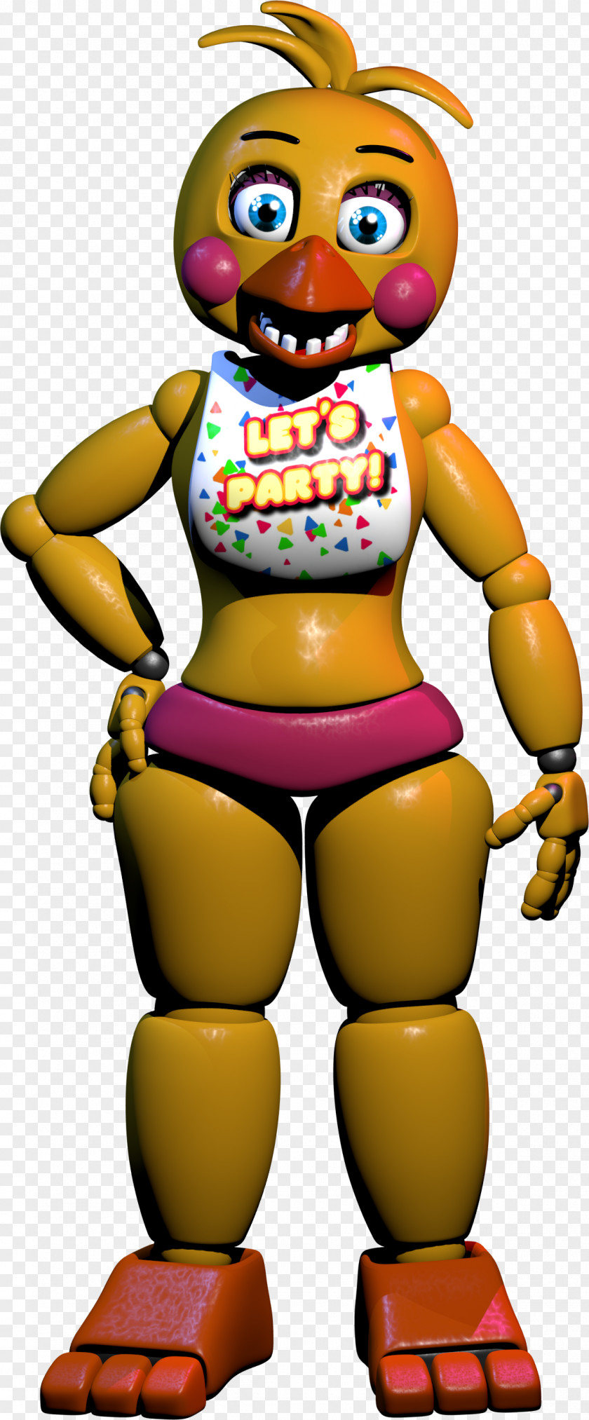 Toy Chica Five Nights At Freddy's 2 Blender FBX Cinema 4D PNG
