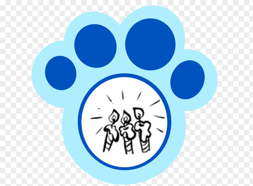 Blues Clues Paw Print Blue's Birthday Adventure Mr. Salt Making Changes Clip Art PNG