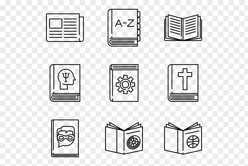 Ebook Icon Library Paper PNG