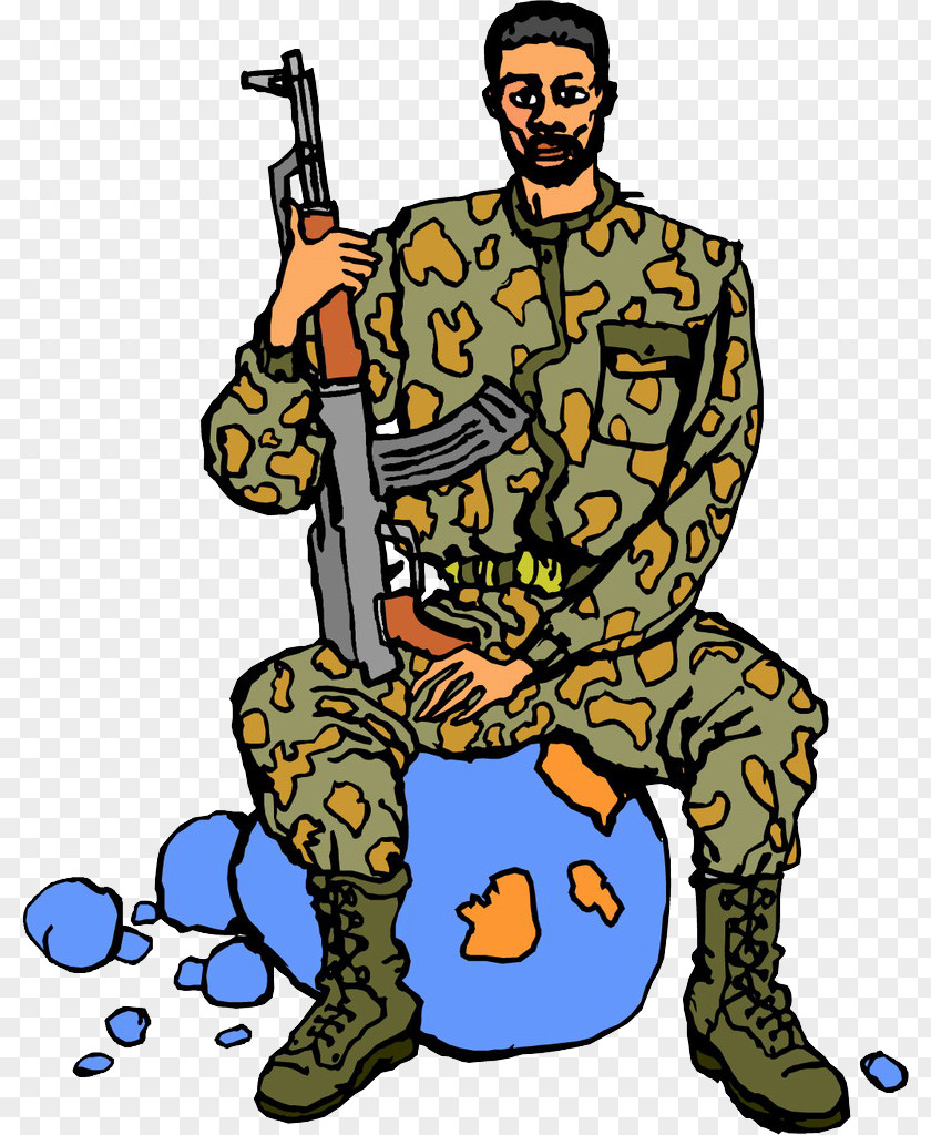 Hand-painted Cartoon Soldier United States American Civil War Second World Revolutionary Clip Art PNG