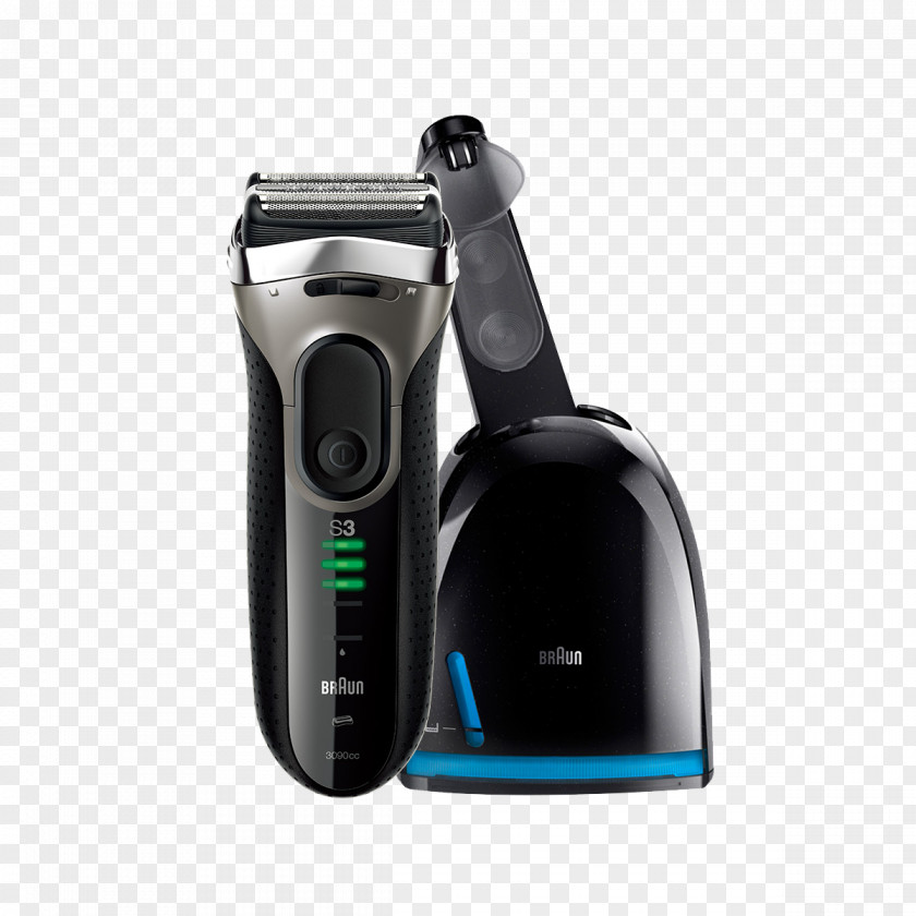 Razor 3D Floating Heads Electric Hair Clipper Shaving Braun PNG