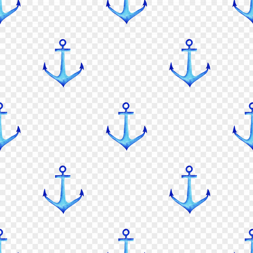 Sen Department Of Fresh Blue Watercolor Anchor Pattern Shading Painting PNG