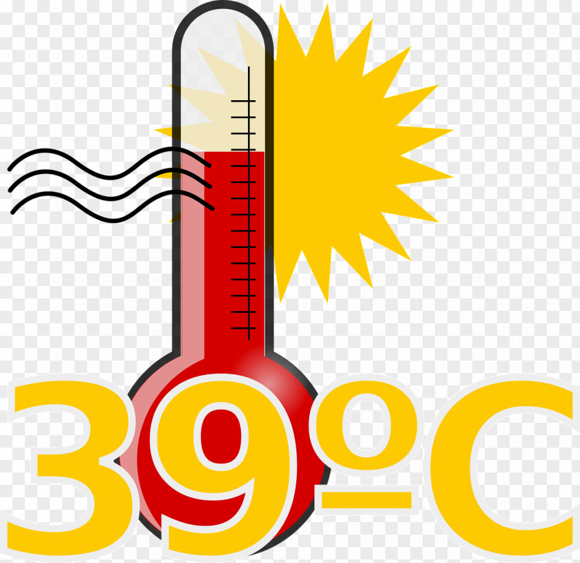 Summer Hot Weather Thermometer Temperature Clip Art PNG