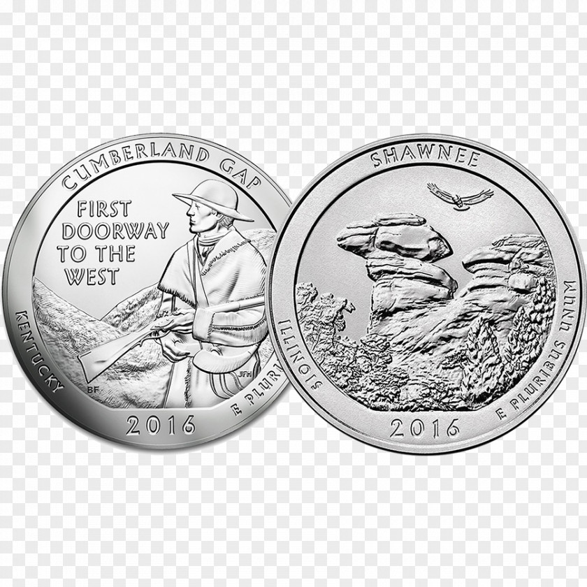 Coin Collecting Silver Shawnee National Forest Quarter Park PNG