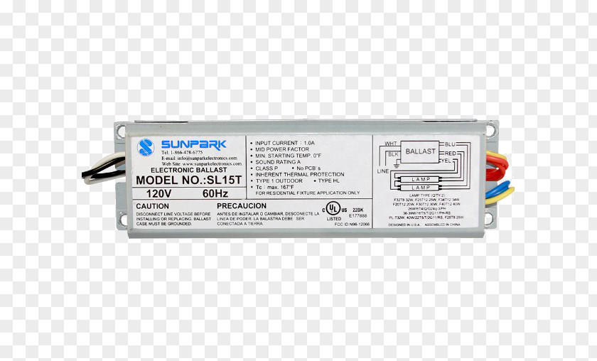 Electronic Background Power Converters Electrical Ballast Electronics Sunpark SL15T-1 Circline SL26T PNG