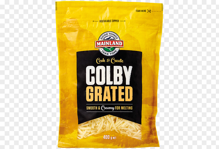 Grated Cheese Milk Colby Mainland PNG