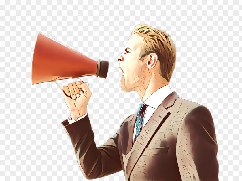 Megaphone Nose Audio Equipment Public Speaking Businessperson PNG