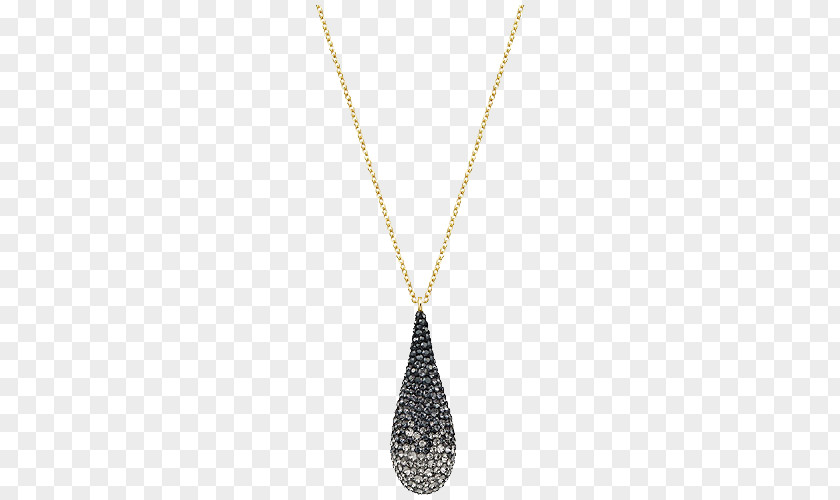 Swarovski Jewelry Necklace Black Women Pendant Chain AG PNG