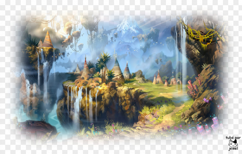 Fantast Landscape Fantasy Desktop Wallpaper PNG