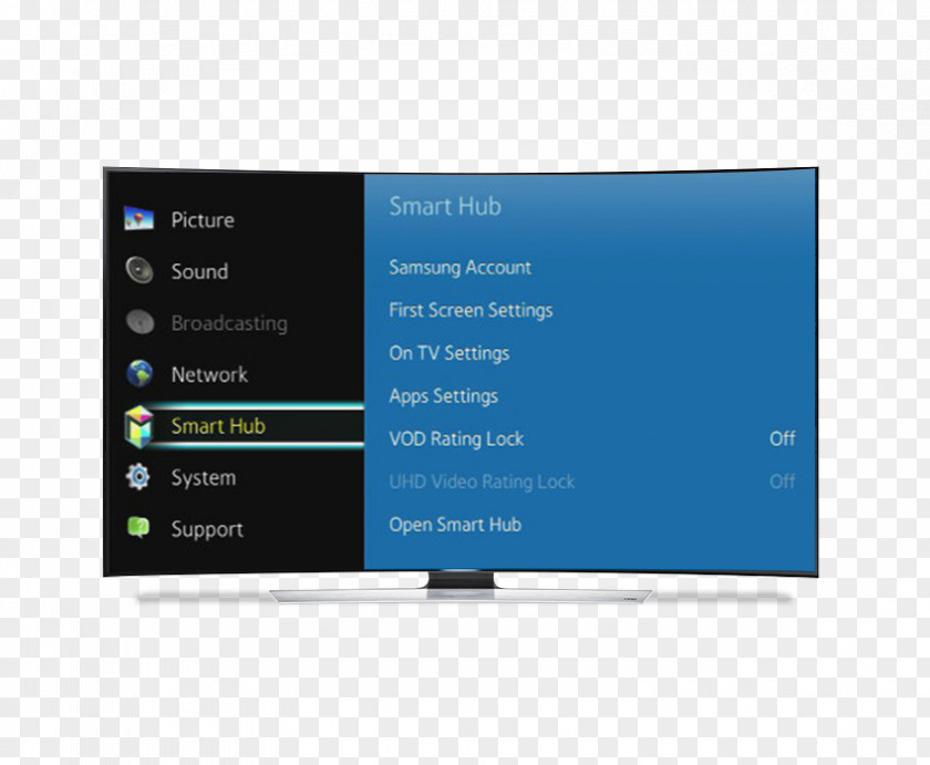 Samsung LED-backlit LCD Television Smart TV MU6170 PNG