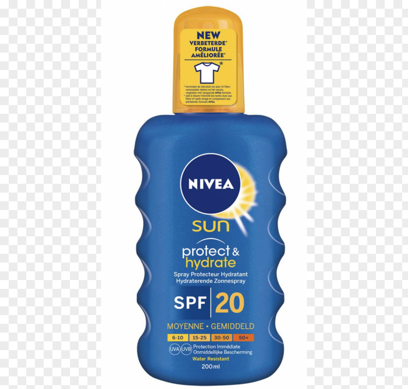 Sun Protect Sunscreen Lotion Nivea Factor De Protección Solar Moisturizer PNG