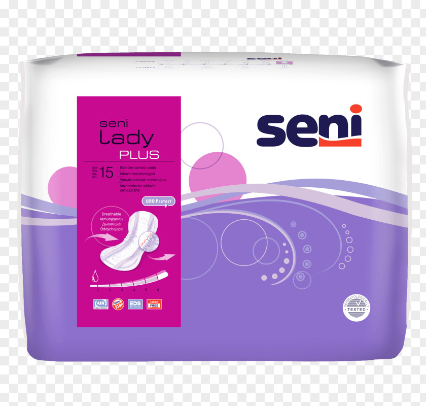 Woman Sanitary Napkin Urinary Incontinence Urology Pad PNG