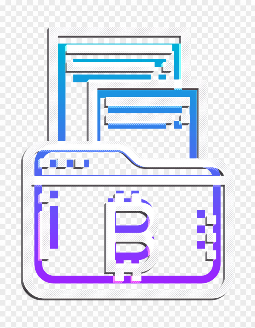 Blockchain Icon Bitcoin Folder PNG