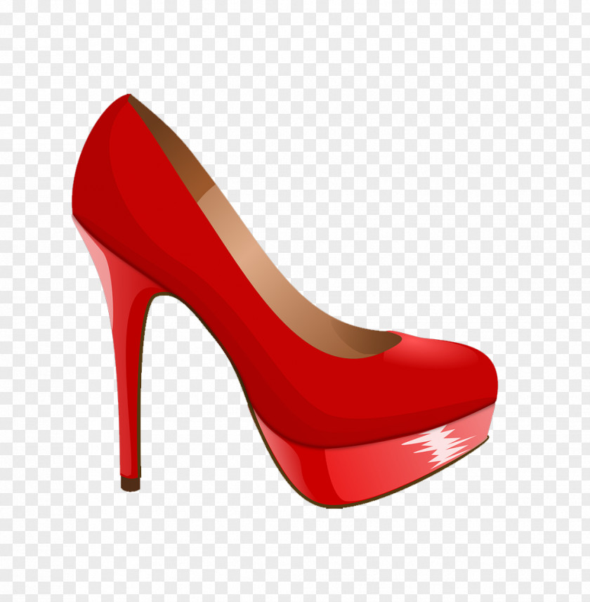 Red High Heels High-heeled Footwear Shoe Sandal Stiletto Heel PNG
