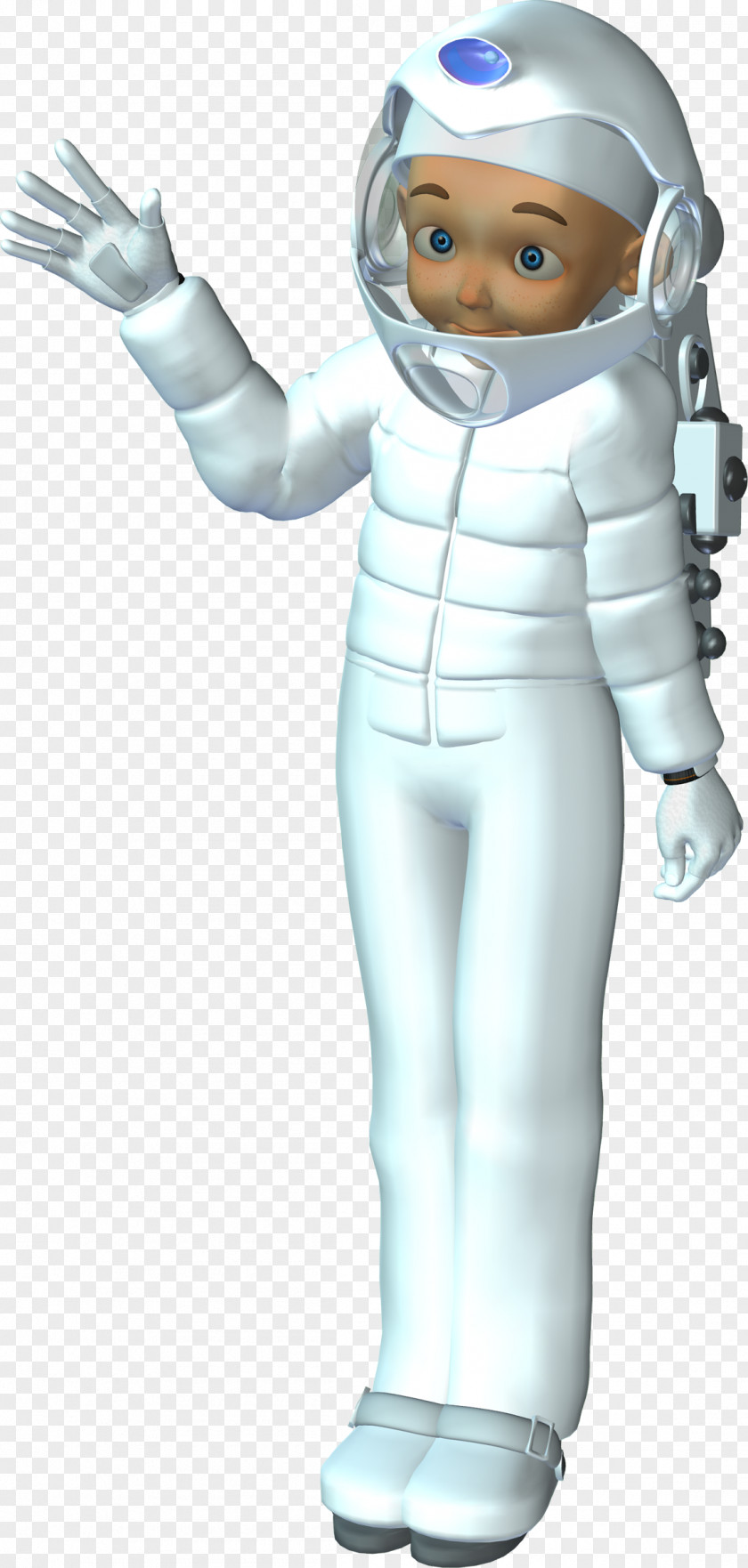 Astronaut Finger Figurine Mascot Character Cartoon PNG
