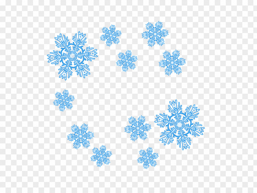 Blue Snowflake Download PNG