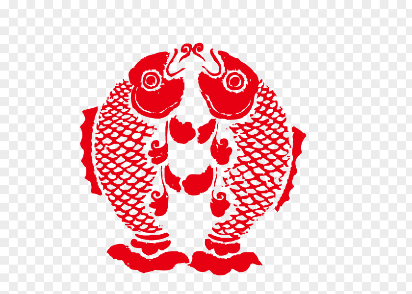 Chinese New Year,Fish Every Year,blessing China Year Papercutting PNG