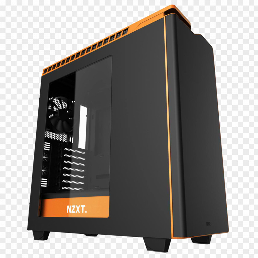 Computer Cases & Housings Nzxt H440 Atx Mid Tower 11xhdd Slots 2xusb3.0 Window Steel C Power Supply Unit Hardware PNG