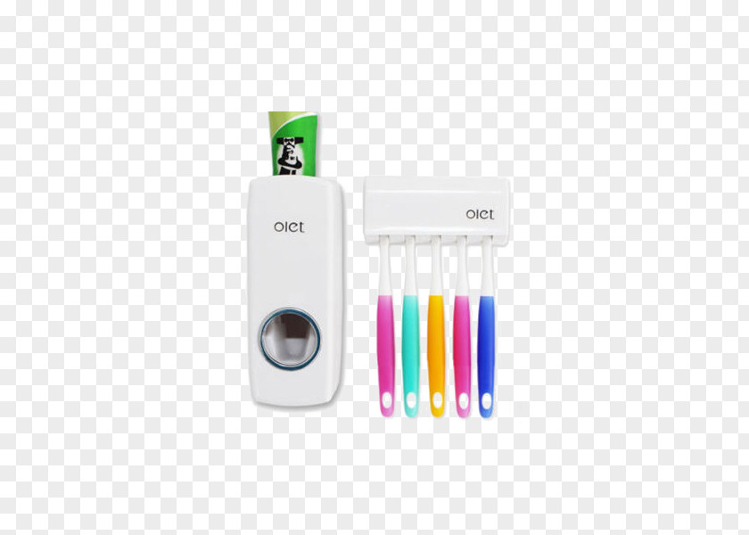 Double Celebration Home Creative Automatic Toothpaste Dispenser With Toothbrush Holder Pump Bathroom PNG