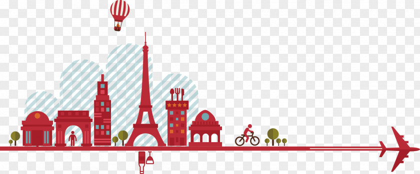 Flat In Paris Creative Travel Euclidean Vector If(we) Clip Art PNG