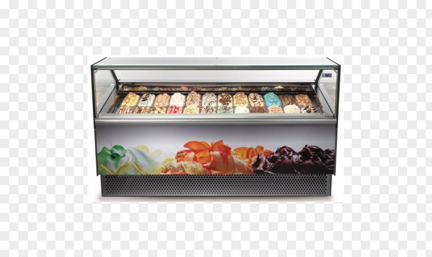Ice Cream Gelato Display Window Bakery Refrigeration PNG
