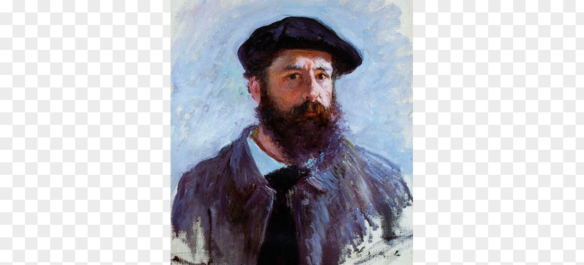 Painting Claude Monet Self-Portrait With A Beret PNG