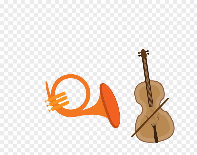 Vector Color Instrument Violin Saxophone Cartoon Musical Guitar PNG