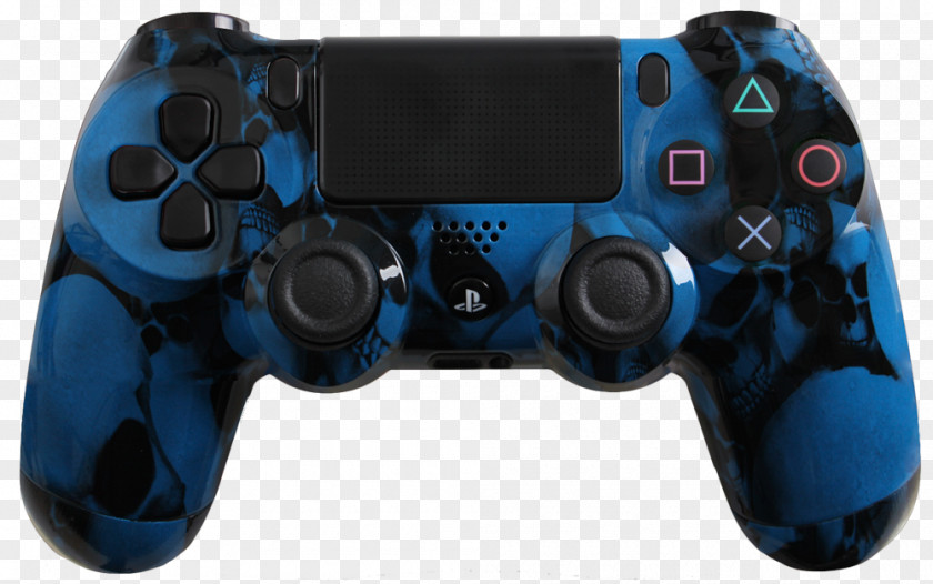 Blue Skull PlayStation 2 4 Xbox 360 Game Controllers PNG