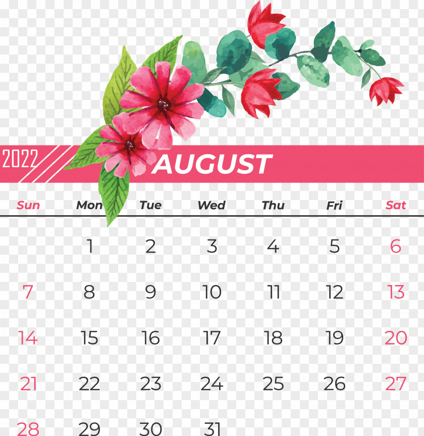 Flower Calendar Font Petal Meter PNG