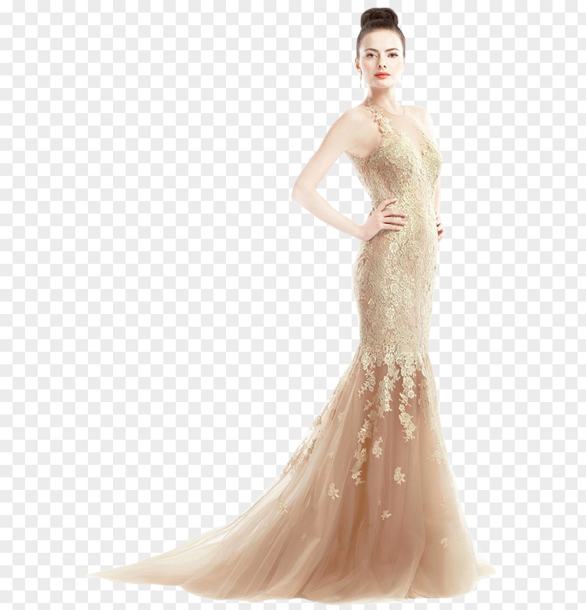 Happy Women Wedding Dress Bride Gown Formal Wear PNG