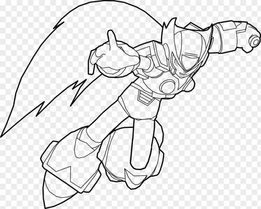 Megaman X Line Art Drawing Cartoon Fan /m/02csf PNG