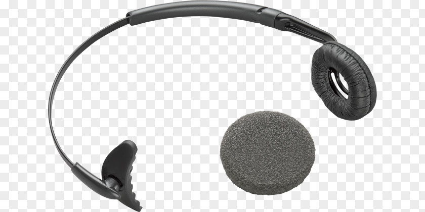 Plantronics Wireless Headset 12 66735-01 Uniband Headband With Leatherette Ear Cushion CS55 Replacement For CS50 PNG