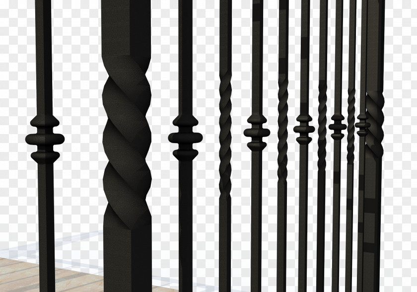 Design Handrail Baluster White PNG