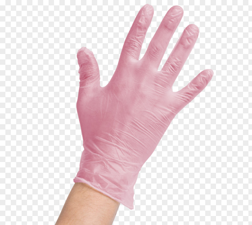 Glove Medical Polyvinyl Chloride Rubber Disposable PNG