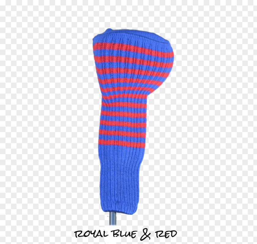Golf Red Electric Blue Sock PNG