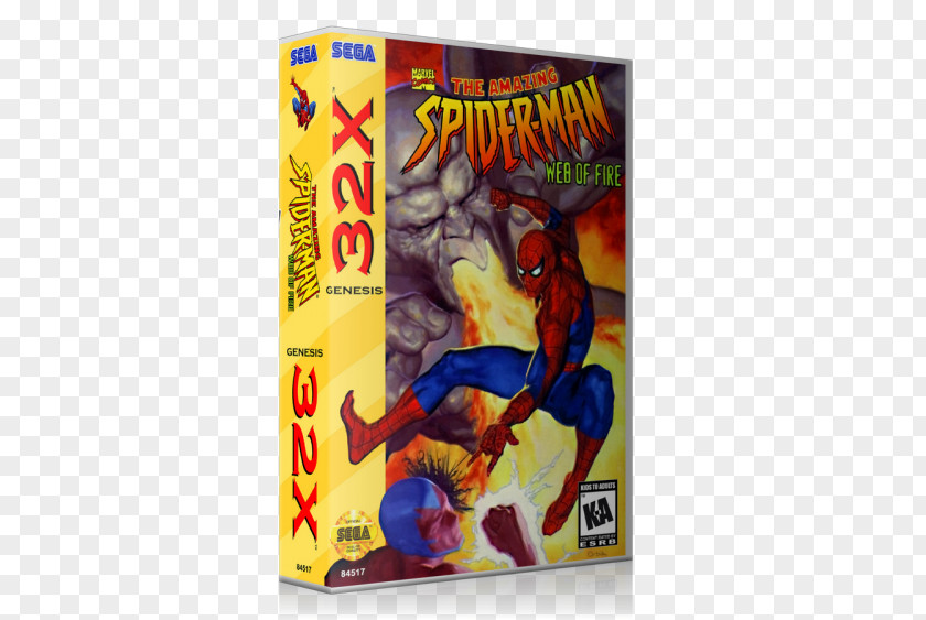 Spider-man Spider-Man: Web Of Fire 32X Sega Video Game PNG