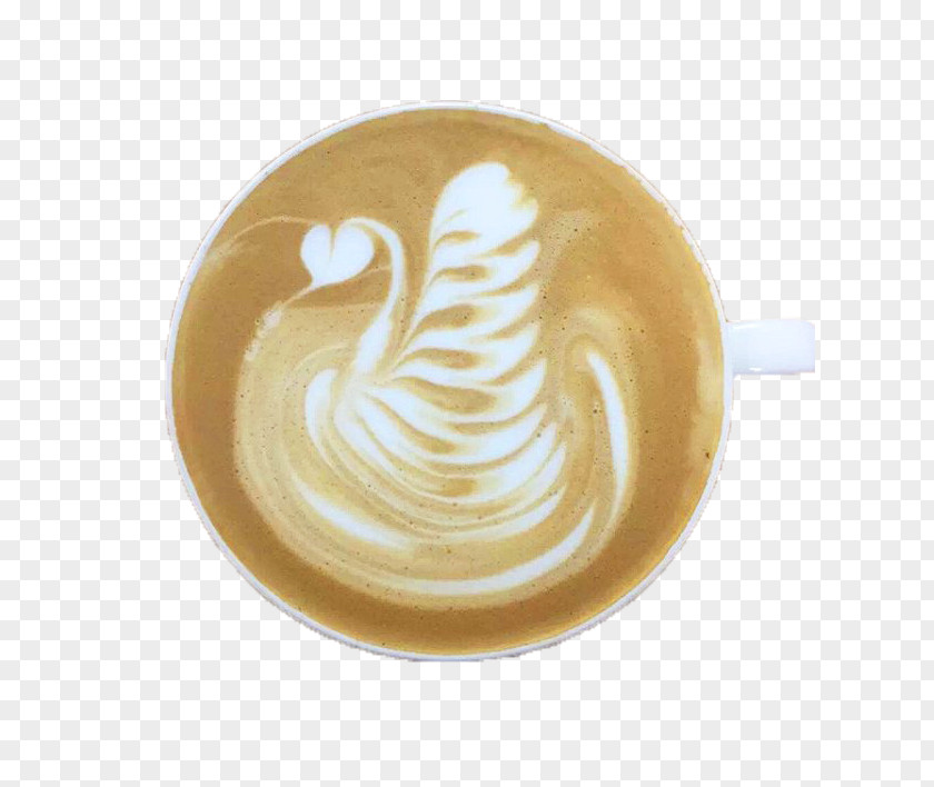 Swan Coffee Pull Flowers Cappuccino White Latte Ristretto PNG