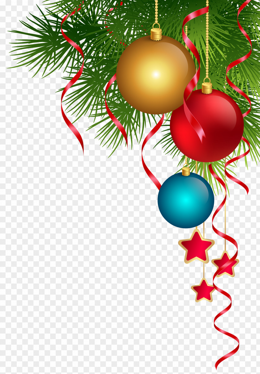 Transparent Christmas Decoration Clip Art Image Ornament Lights Tree PNG