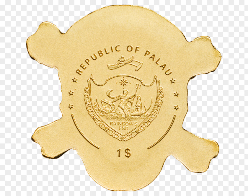 Coin Palau Gold Dollar PNG