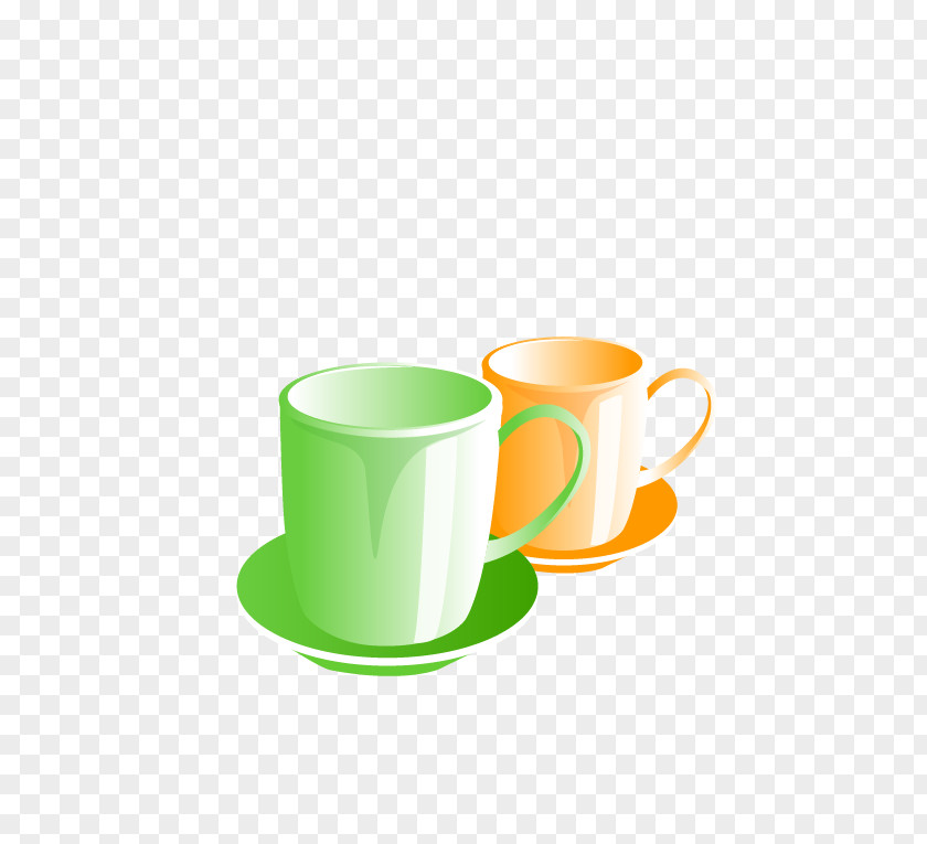 Colored Glass Coffee Cup Kitchen PNG