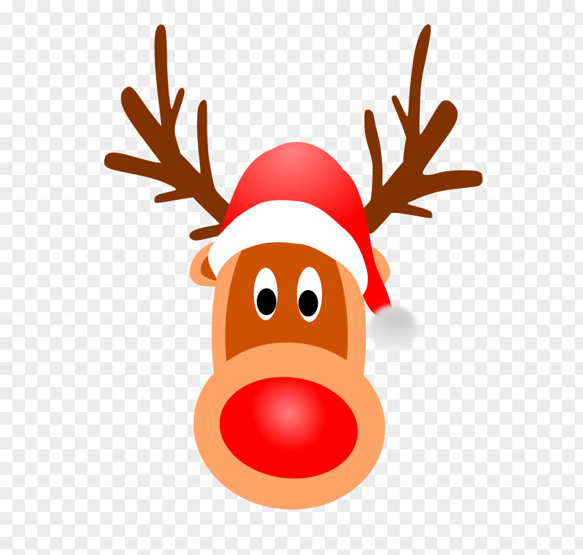 Rudolph The Red Nosed Reindeer Santa Claus's Clip Art PNG